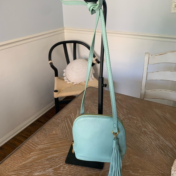 HOBO Handbags - HOBO Light Green Crossbody Bag with Tassel